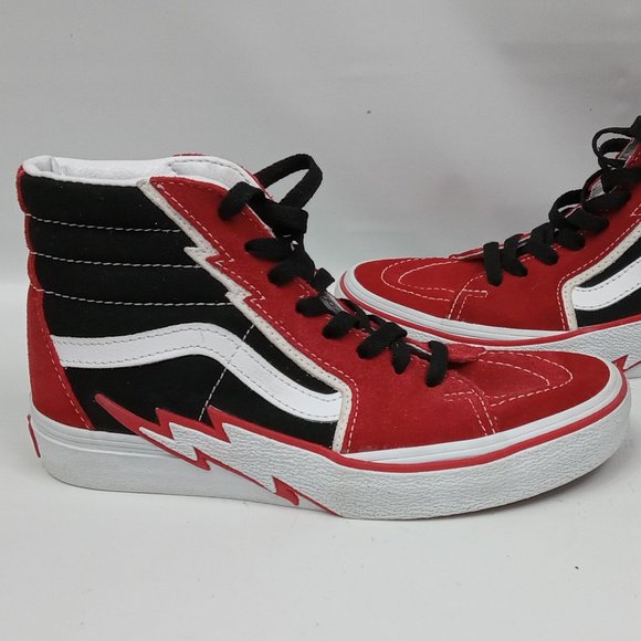 VANS Sk8-Hi Bolt Skate Lightning Bolt 721454 Canvas High Top Size 5.5 - Picture 2 of 13